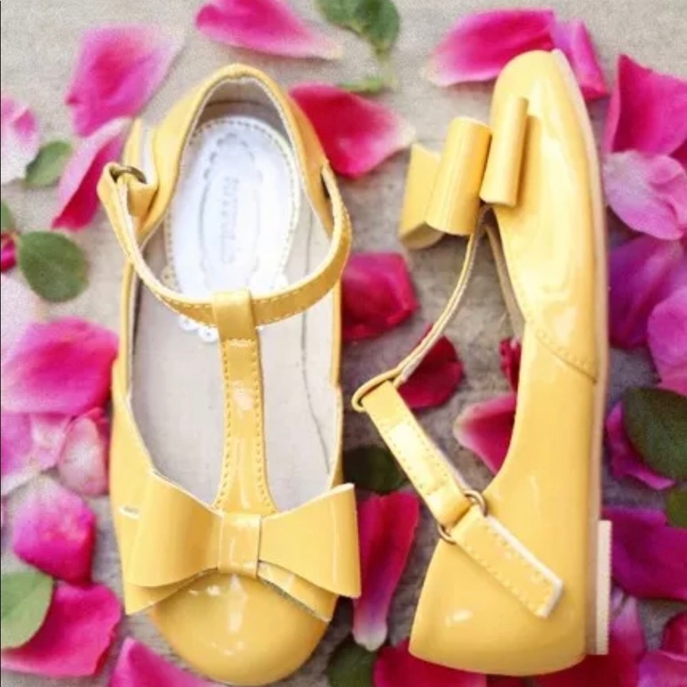 *NEW* Joyfolie Vivian Yellow T-Bar Shoes